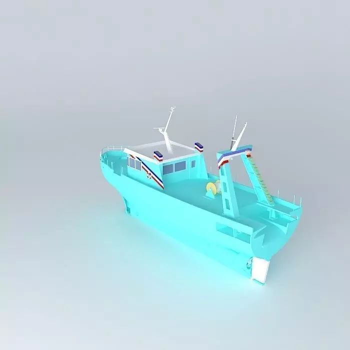 Trawler manufacturing Free 3D model