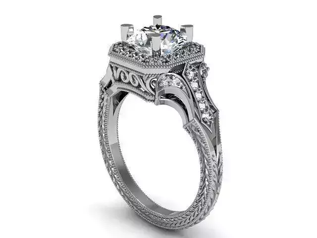 Love Precious Diamond Ring 3D print model