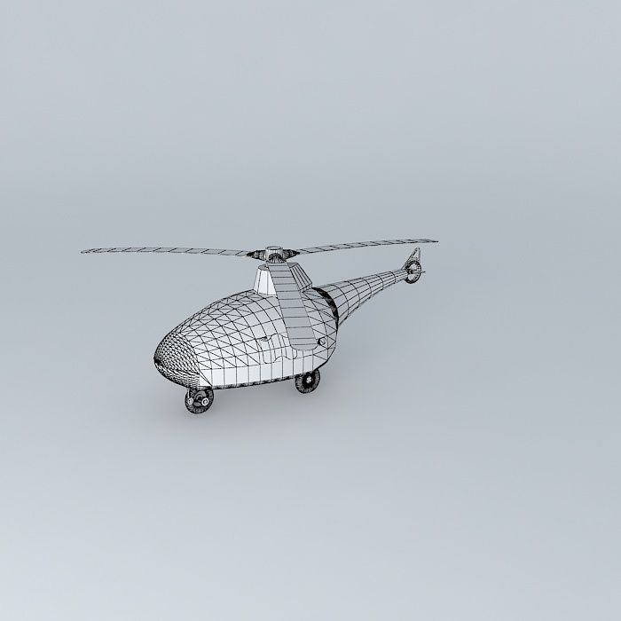 HELICOPT helicopter Free 3D model_4