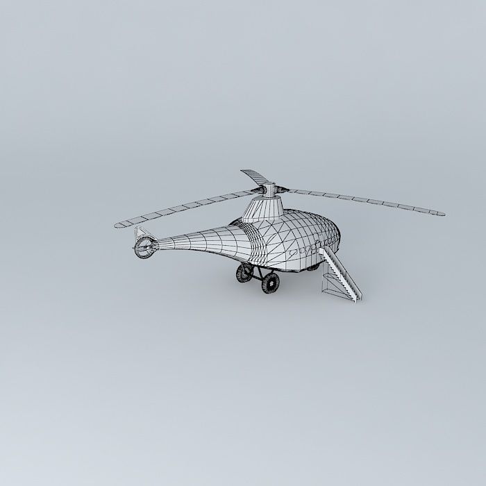HELICOPT helicopter Free 3D model_3