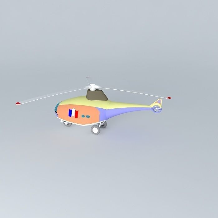 HELICOPT helicopter Free 3D model_1