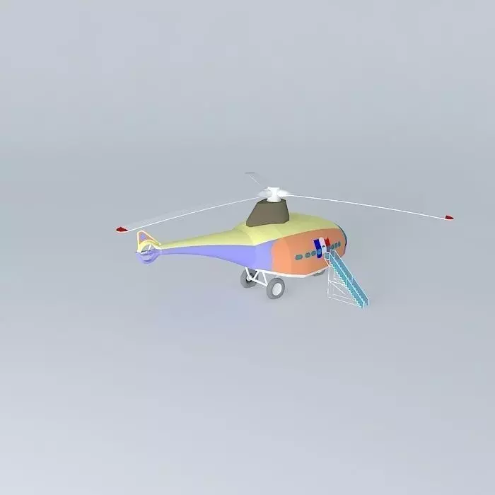 HELICOPT helicopter Free 3D model_0