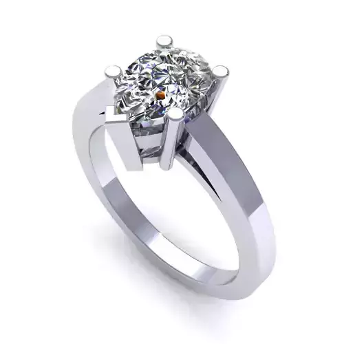 Love Solitaire Wedding Ring