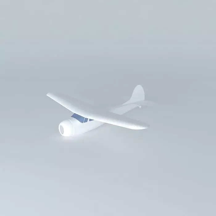 Cessna 195 Free 3D model_0