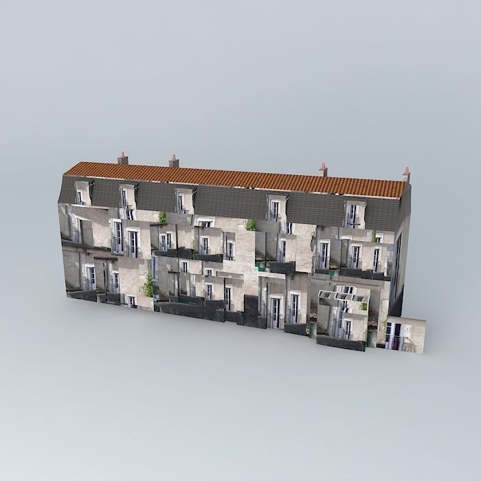Building Chasseigne Blvd. Free 3D model_1