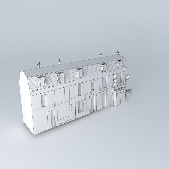 Building Chasseigne Blvd. Free 3D model_4