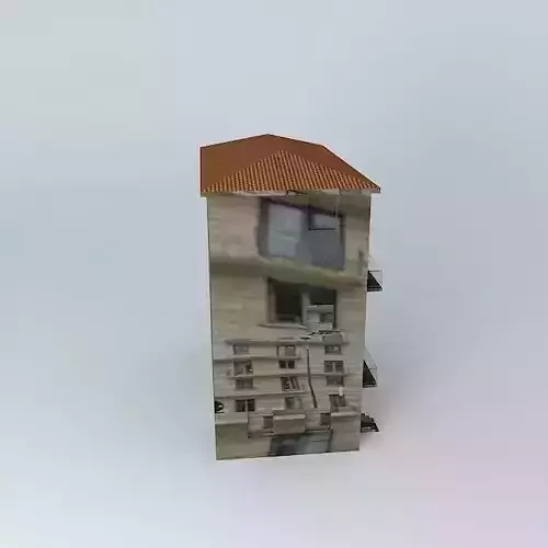 Clock building with reflection in it