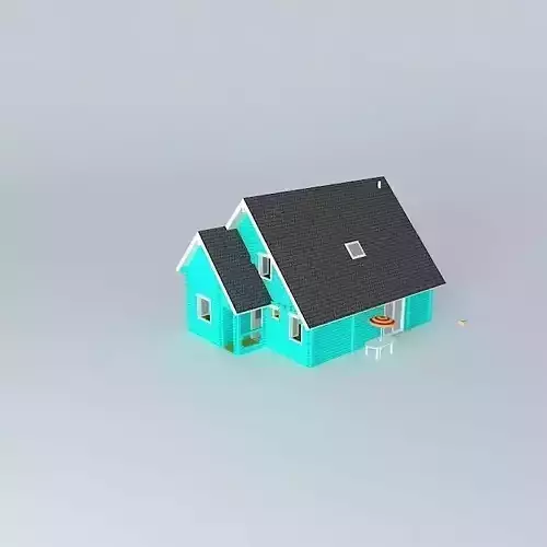 A wooden house free 3D model | CGTrader