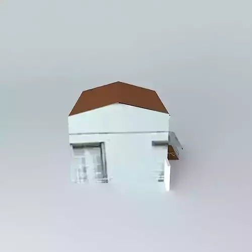 Flea building with roof Free 3D model