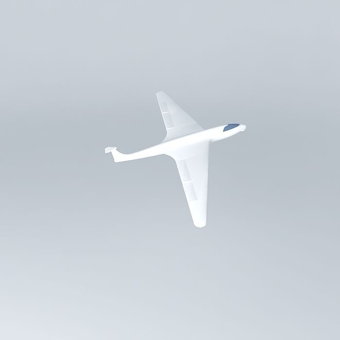 AEROPLANE plane flying in sky Free 3D model_2