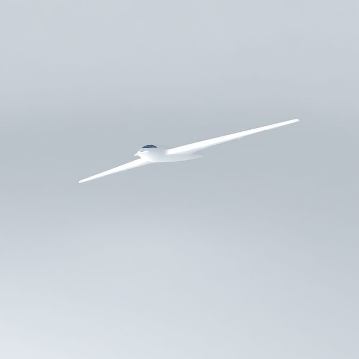 AEROPLANE plane flying in sky Free 3D model_1