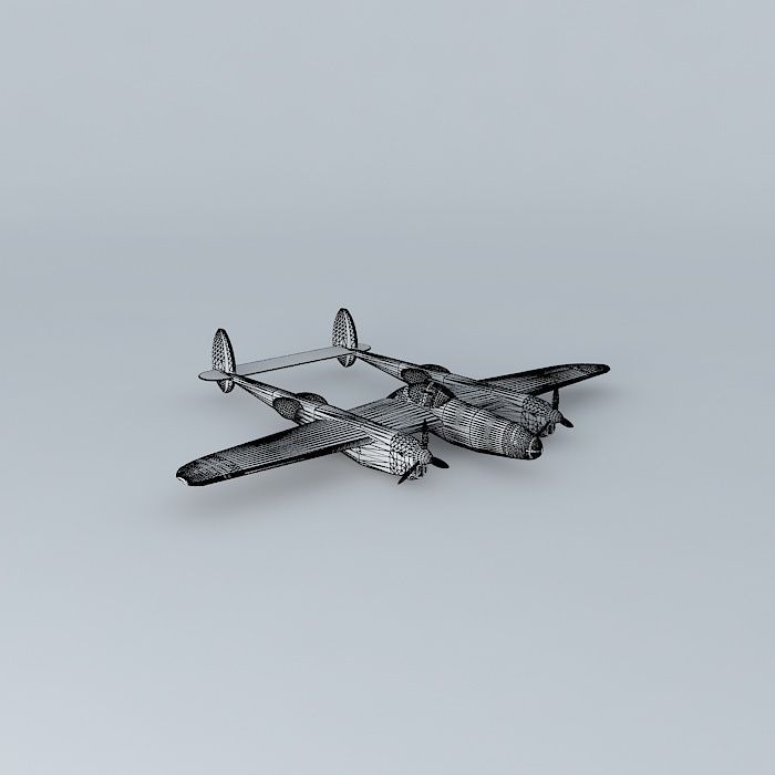 Bristol P38 Free 3D model_4