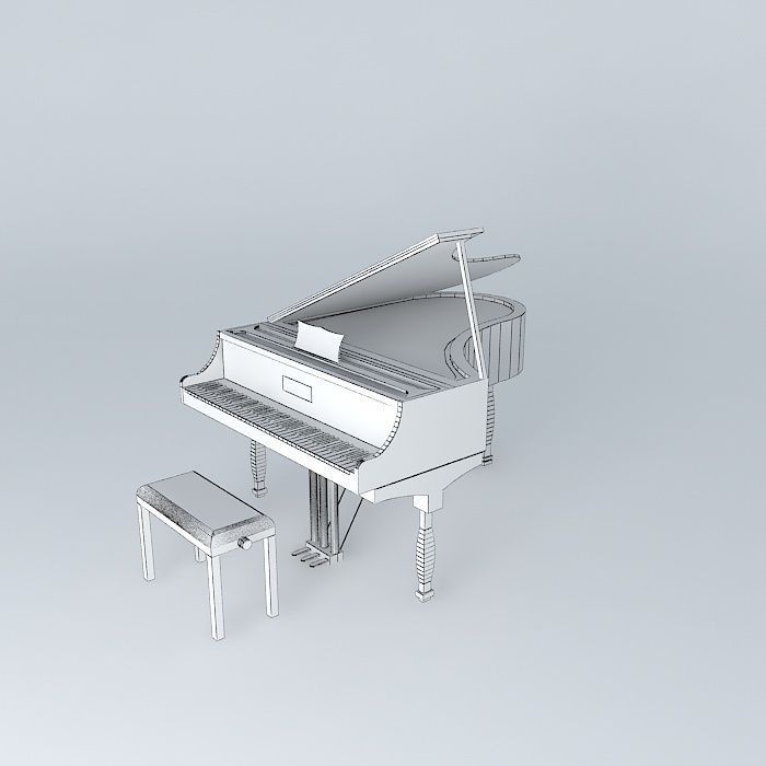 Steinway Piano 3D model_4
