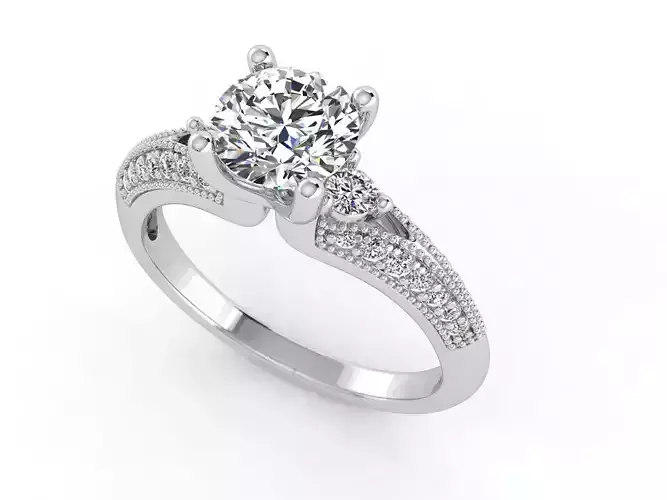 sy011 diamond engagement ring gold