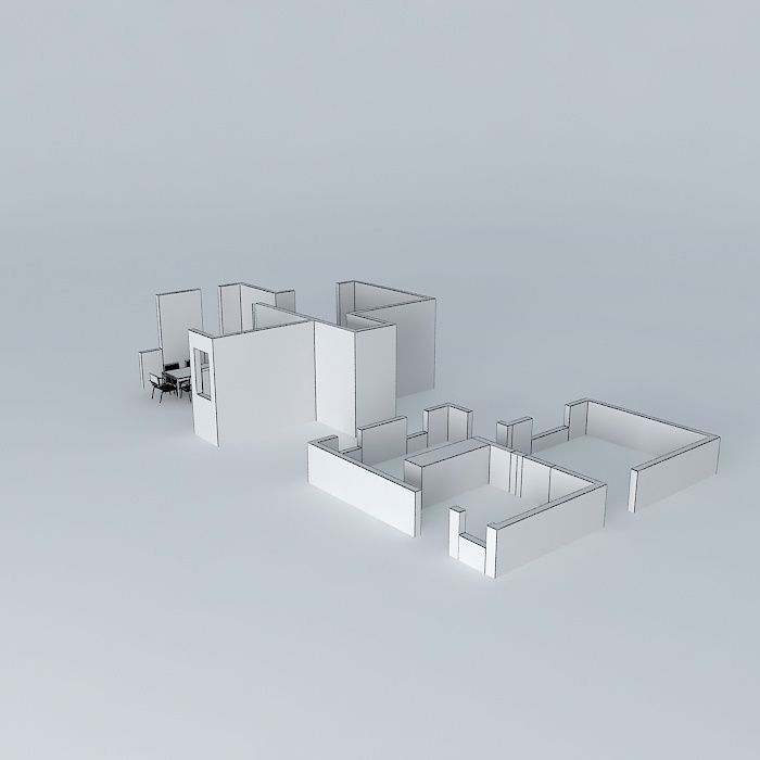 elessandraorkut house Free 3D model_4