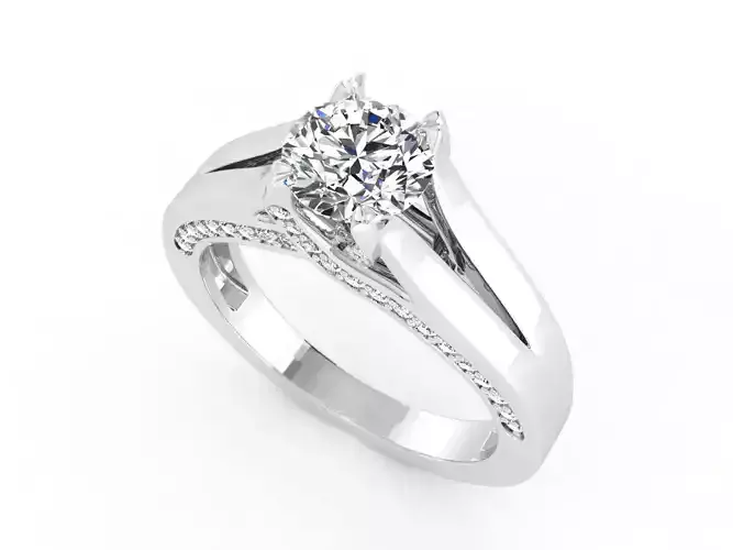 sy024 solitaire diamond engagement ring gold