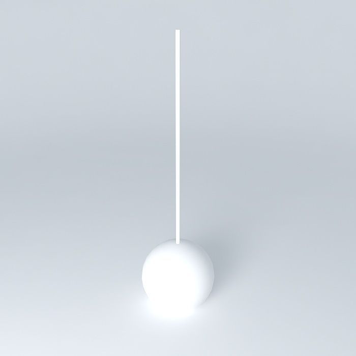 lustre ceiling lamp Free 3D model_1