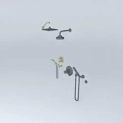 Shower Set head and two handles
