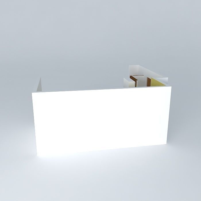 lorenaorkut office space with wall Free 3D model_2