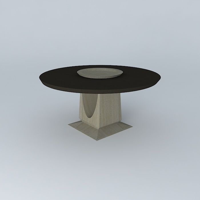 Round Breakfast Table 3D model