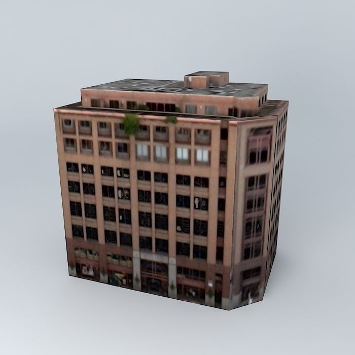 Olympic Block Building in Seattle, WA, USA 3D model_1