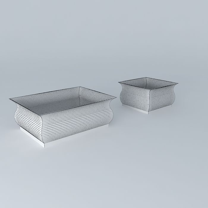 floreiras bowls Free 3D model_3