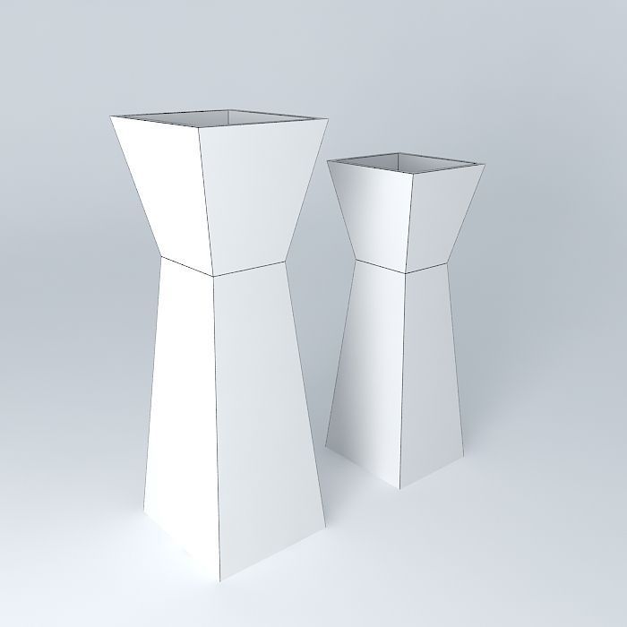 vase, glass Free 3D model_3