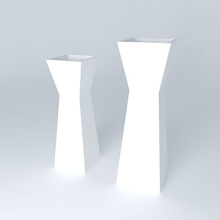 vase, glass Free 3D model_1