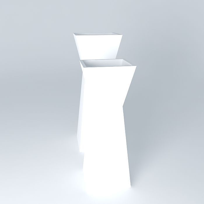 vase, glass Free 3D model_2