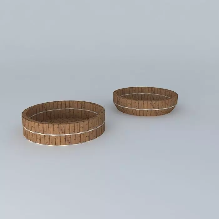 bowls bowls wooden Free 3D model