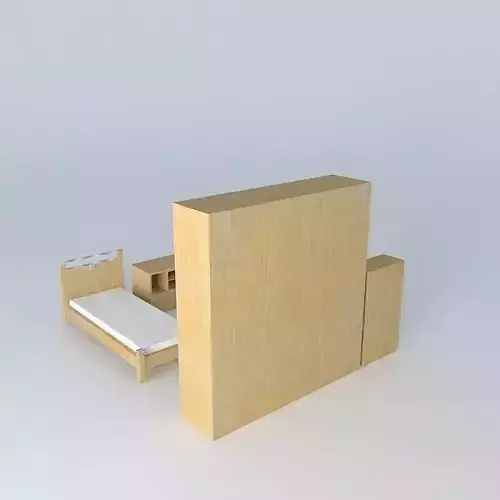 elsieorkut wooden bed and desk
