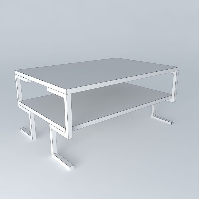 52 coffe table mesa de centro 52 Free 3D model_3