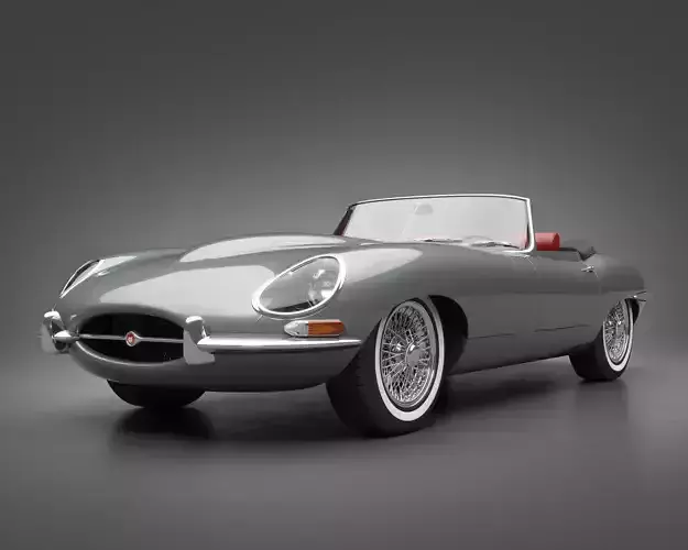 1964 Jaguar E-Type 4 2 Roadster 3D model