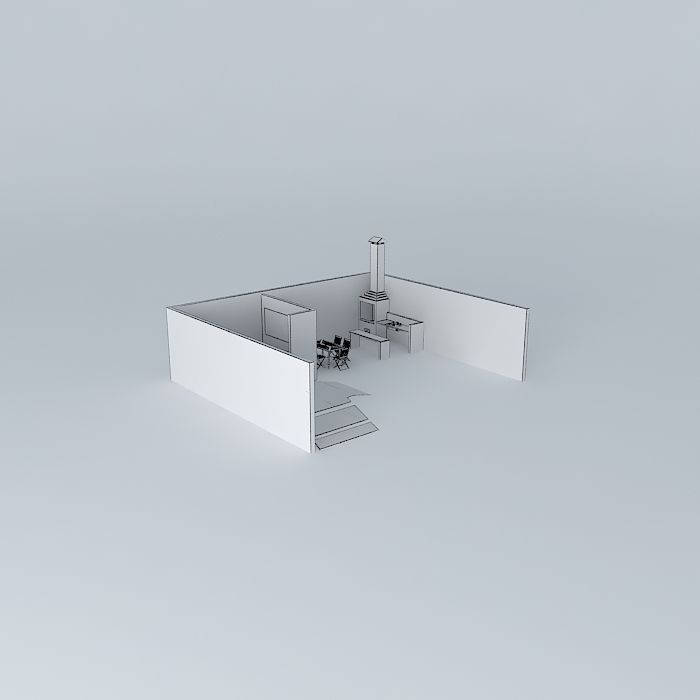 ritinhaorkut kitchen and dining room Free 3D model_3