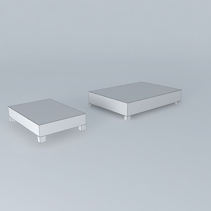 chiclets table chewing gum coffe table Free 3D model_4