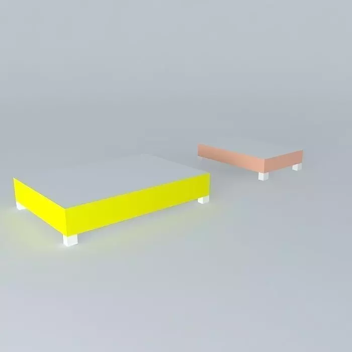 chiclets table chewing gum coffe table Free 3D model_0