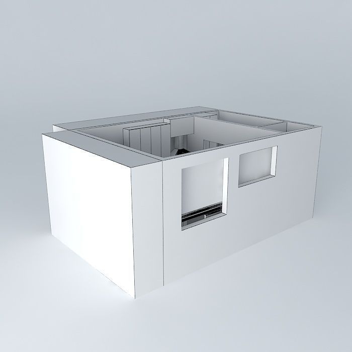 juliana house with windows and doors Free 3D model_3