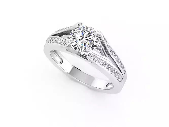 sy025 diamond engagement ring gold