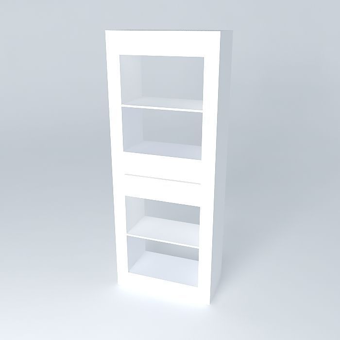 aparador Pelli bookshelf Free 3D model_1