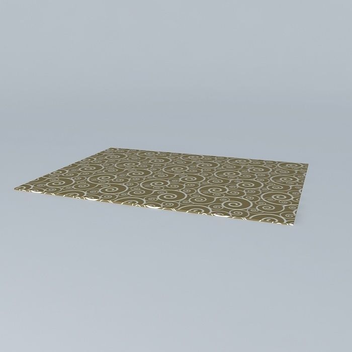 carpet rug Free 3D model_1