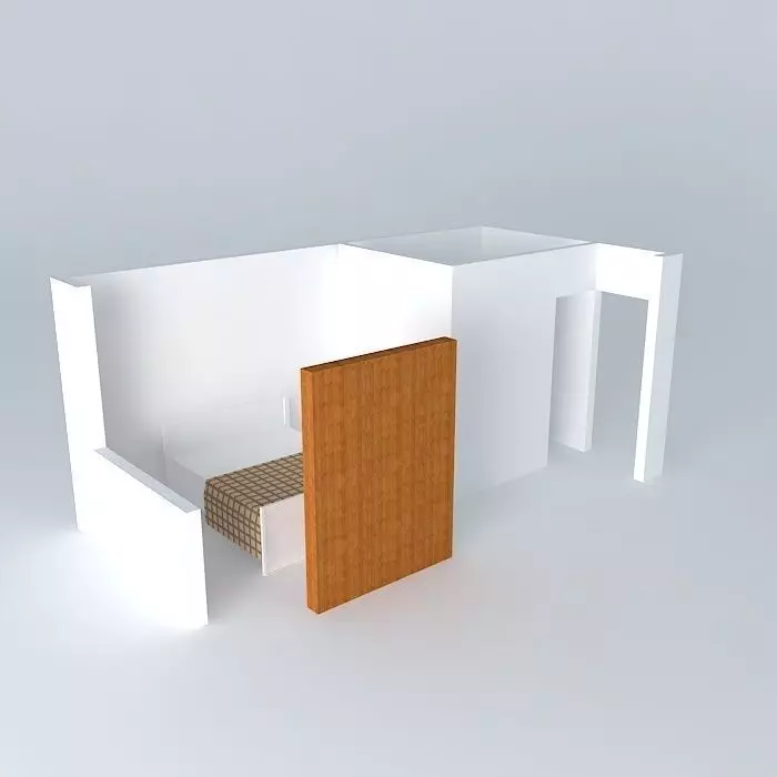 mirokaorkut room with bed in it Free 3D model_0