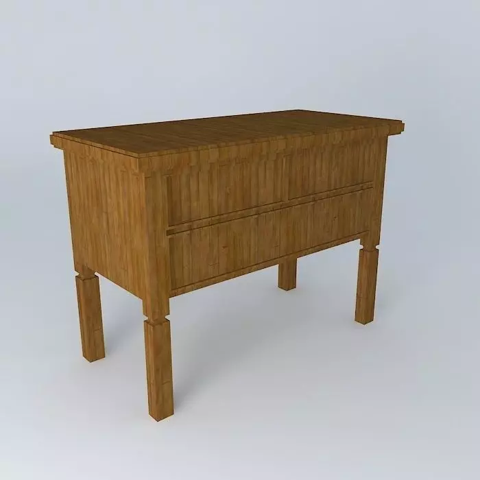 showcase console Free 3D model_0