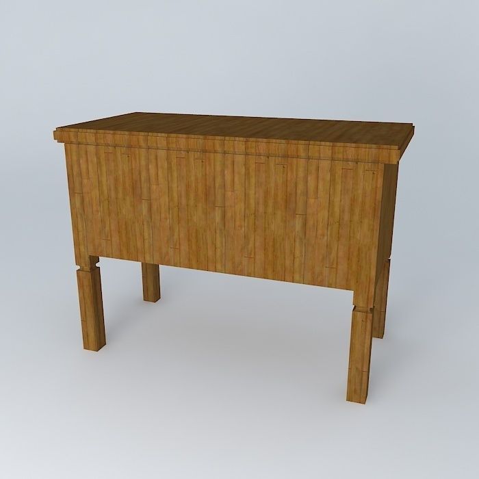 showcase console Free 3D model_1