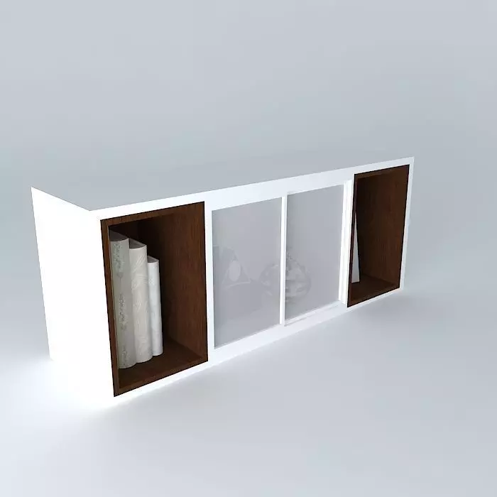 bookshelf, bookcase Free 3D model