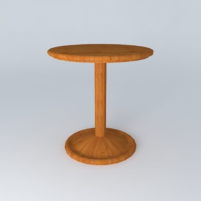 side table coffee table Free 3D model_2