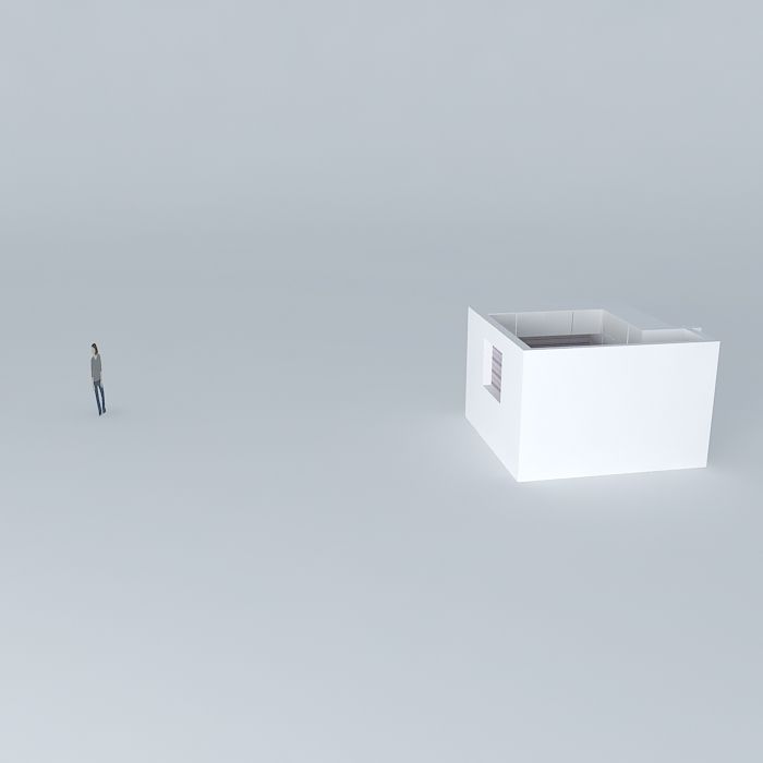 fabioorkut house with person Free 3D model_2