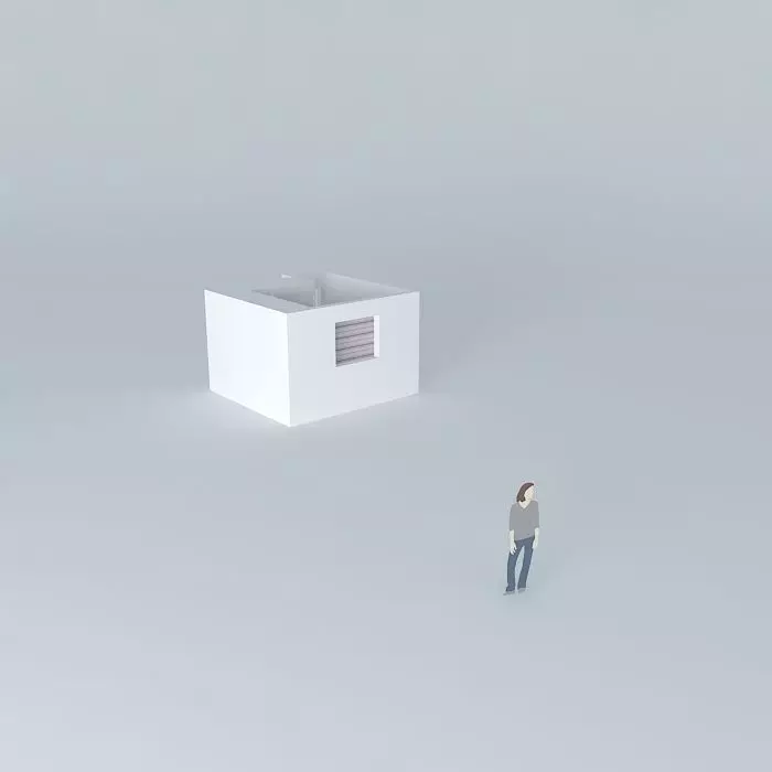 fabioorkut house with person Free 3D model_0
