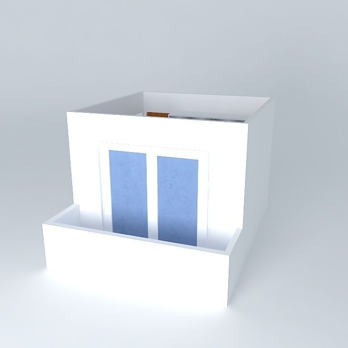 carlaorkut house with doors Free 3D model_1