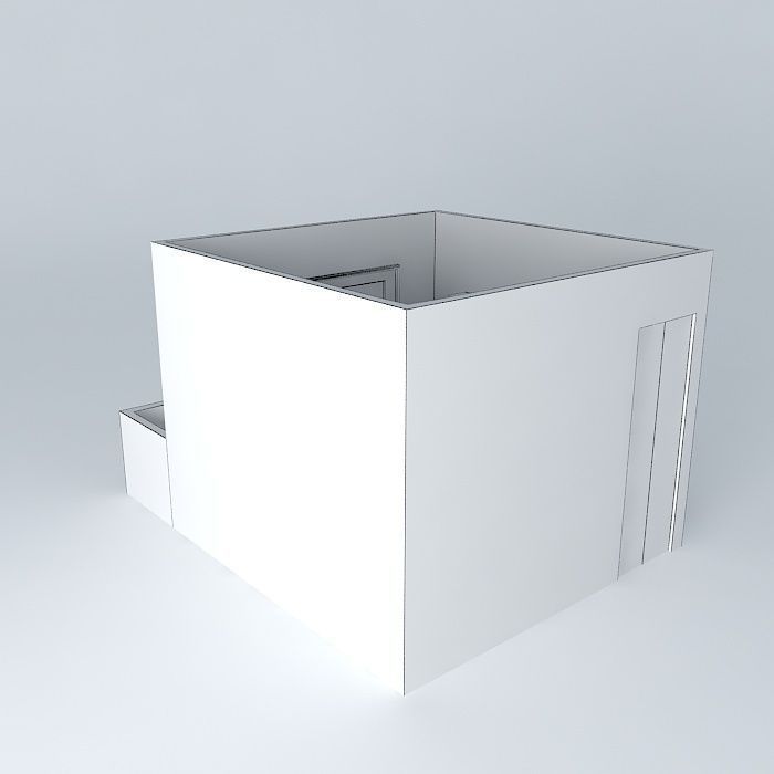 carlaorkut house with doors Free 3D model_3