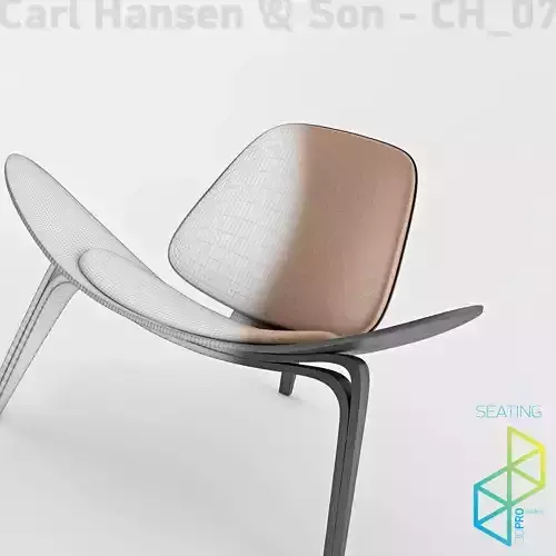 Carl Hansen Son CH07 Shell chair 3D model